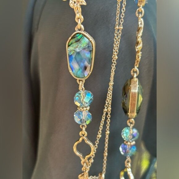 Lonna & Lily elegant 2in1 stone necklace - Picture 8 of 13